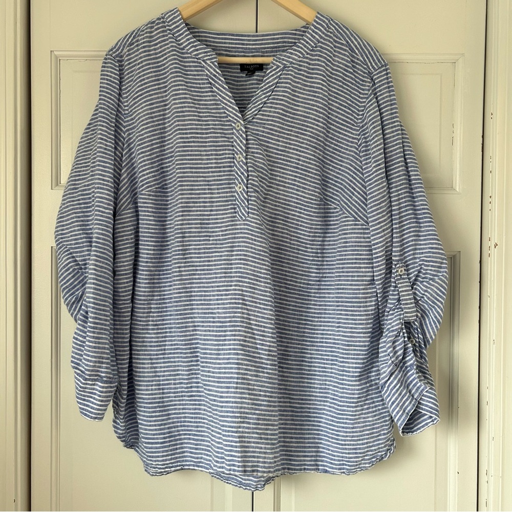 Talbots Striped Blouse - Picture 2 of 4